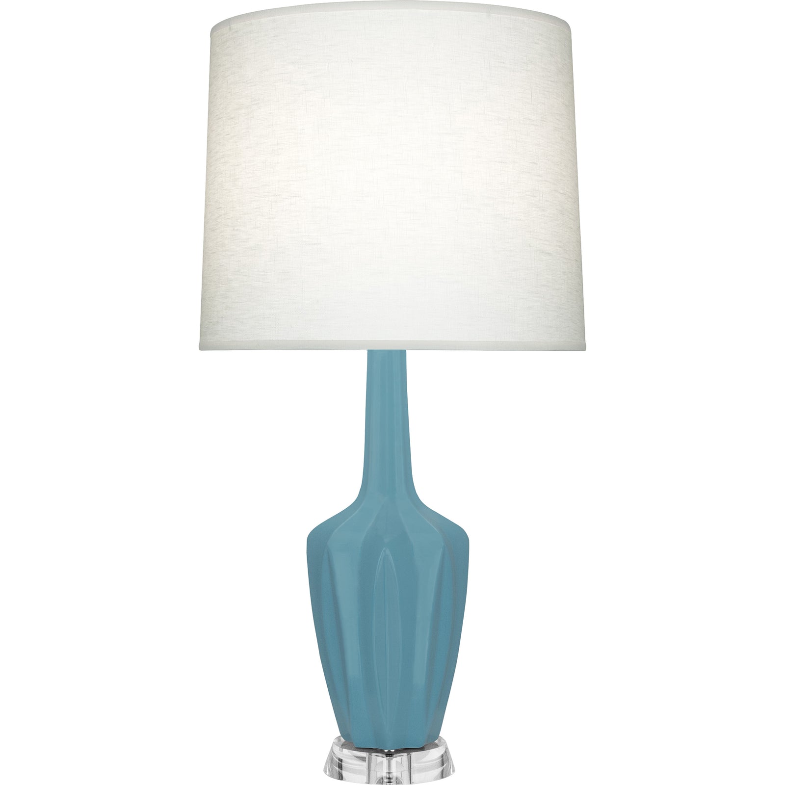 Matte Steel Blue Emma Table Lamp