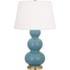 Matte Steel Blue Small Double Gourd Accent Lamp