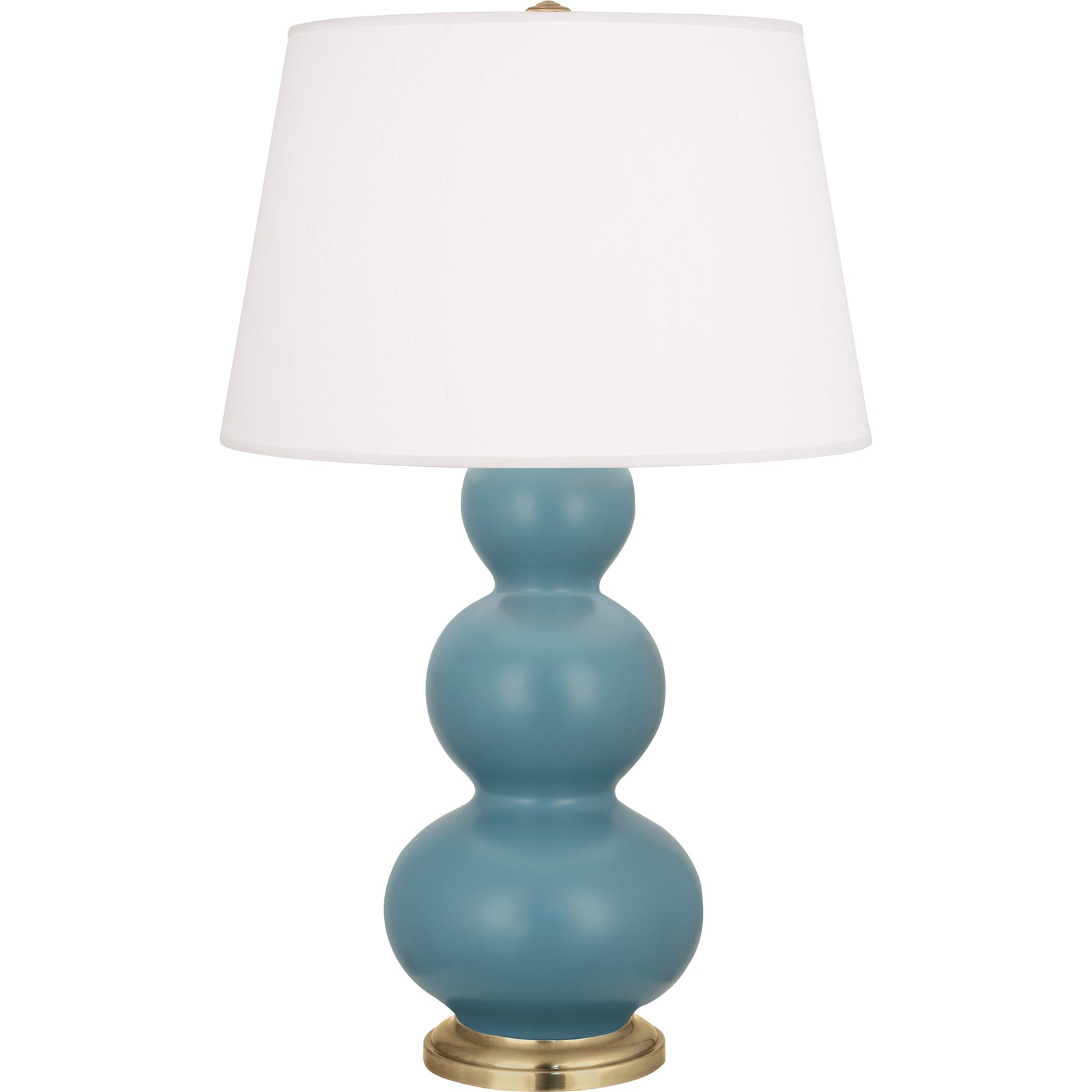 Matte Steel Blue Small Double Gourd Accent Lamp