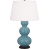 Matte Steel Blue Small Double Gourd Accent Lamp