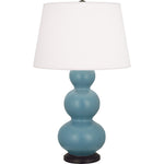 Matte Steel Blue Small Double Gourd Accent Lamp