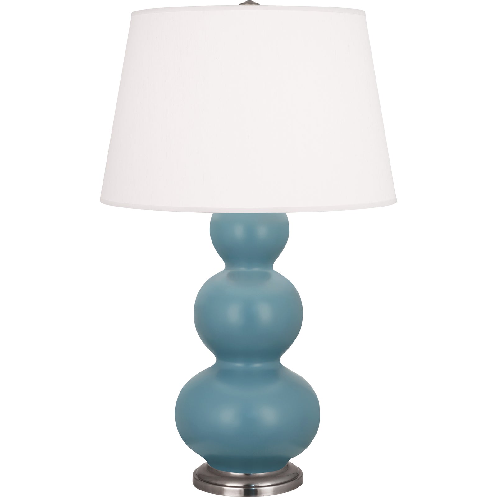 Matte Steel Blue Small Double Gourd Accent Lamp