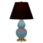 Matte Steel Blue Small Double Gourd Accent Lamp