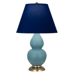 Matte Steel Blue Small Double Gourd Accent Lamp