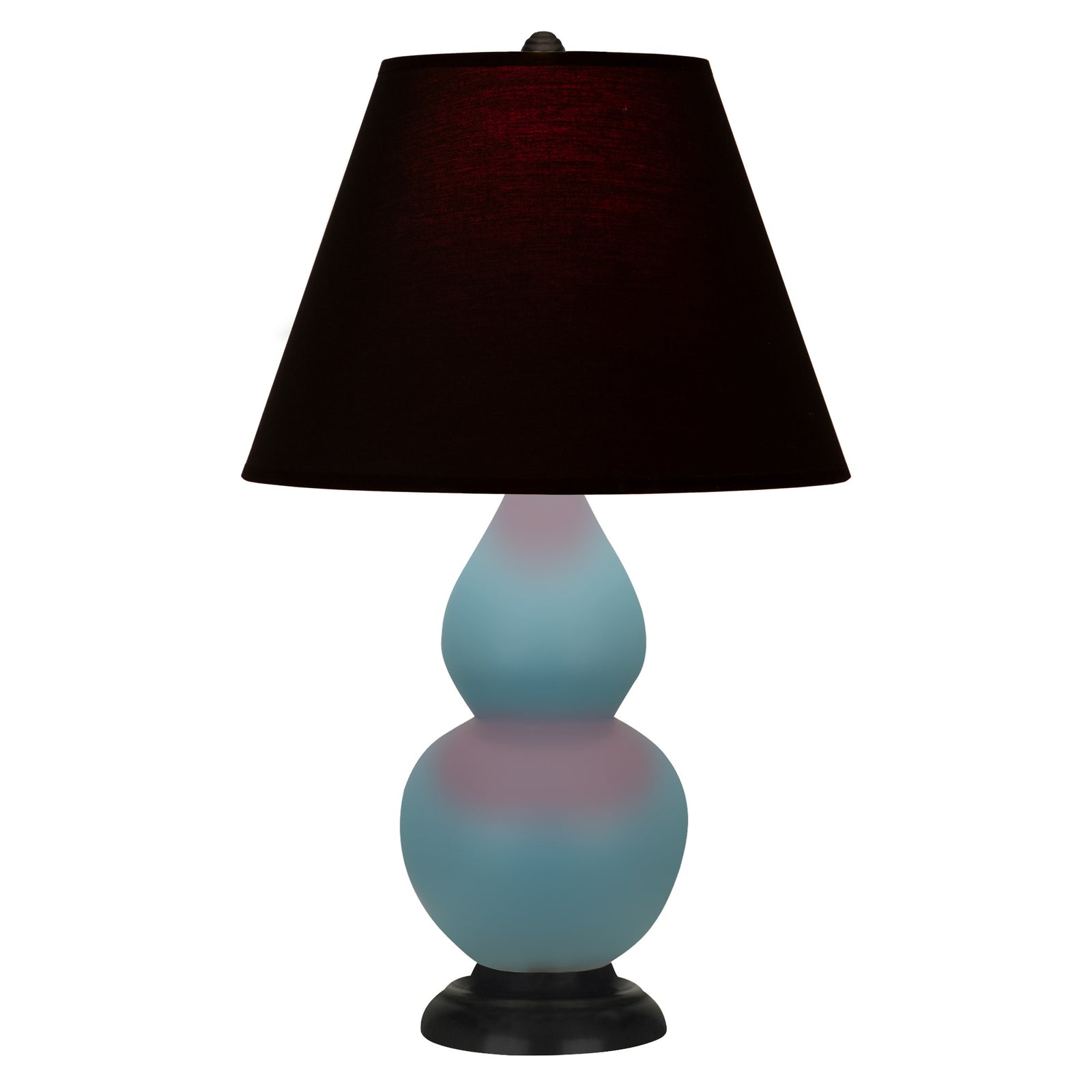 Matte Steel Blue Small Double Gourd Accent Lamp