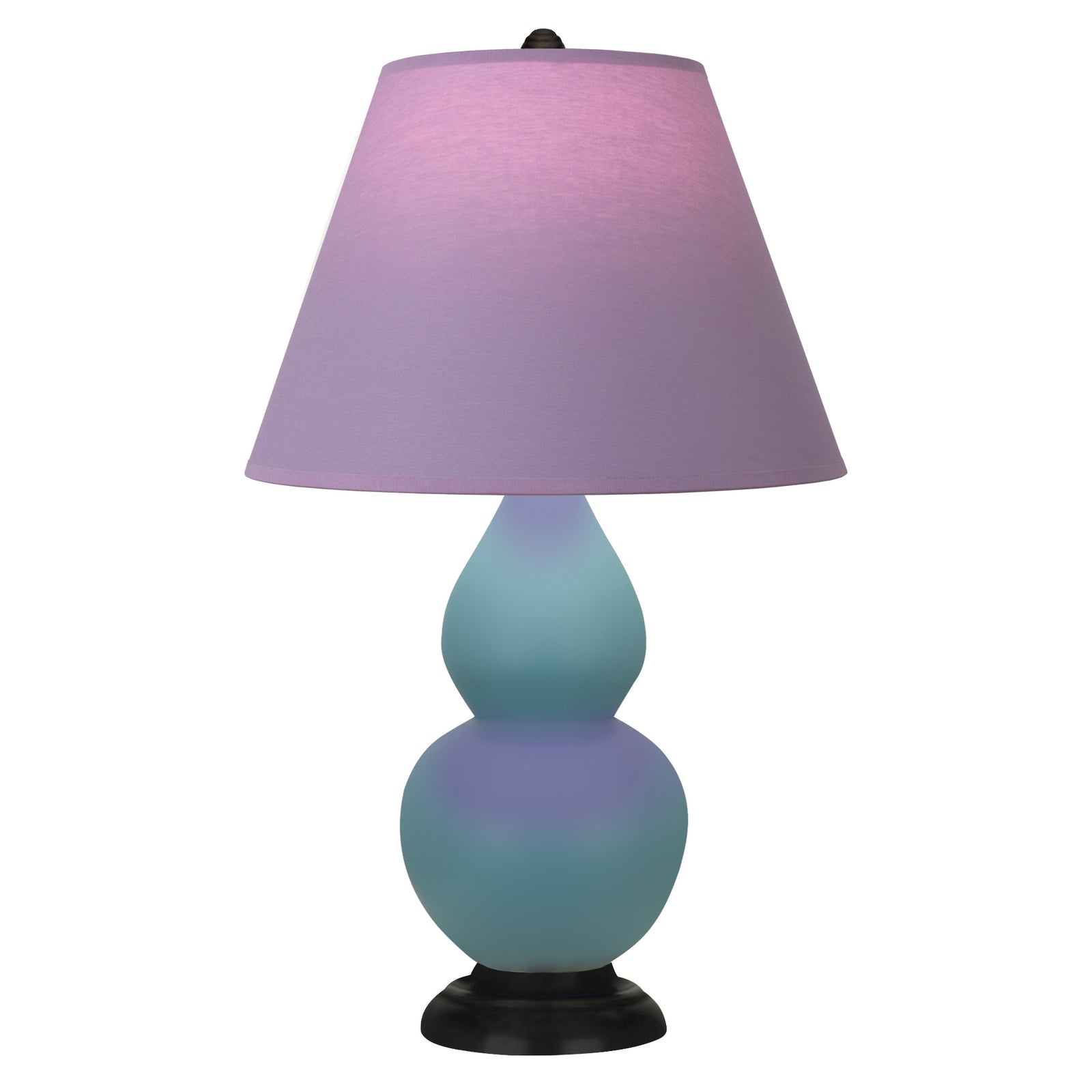 Matte Steel Blue Small Double Gourd Accent Lamp