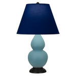 Matte Steel Blue Small Double Gourd Accent Lamp