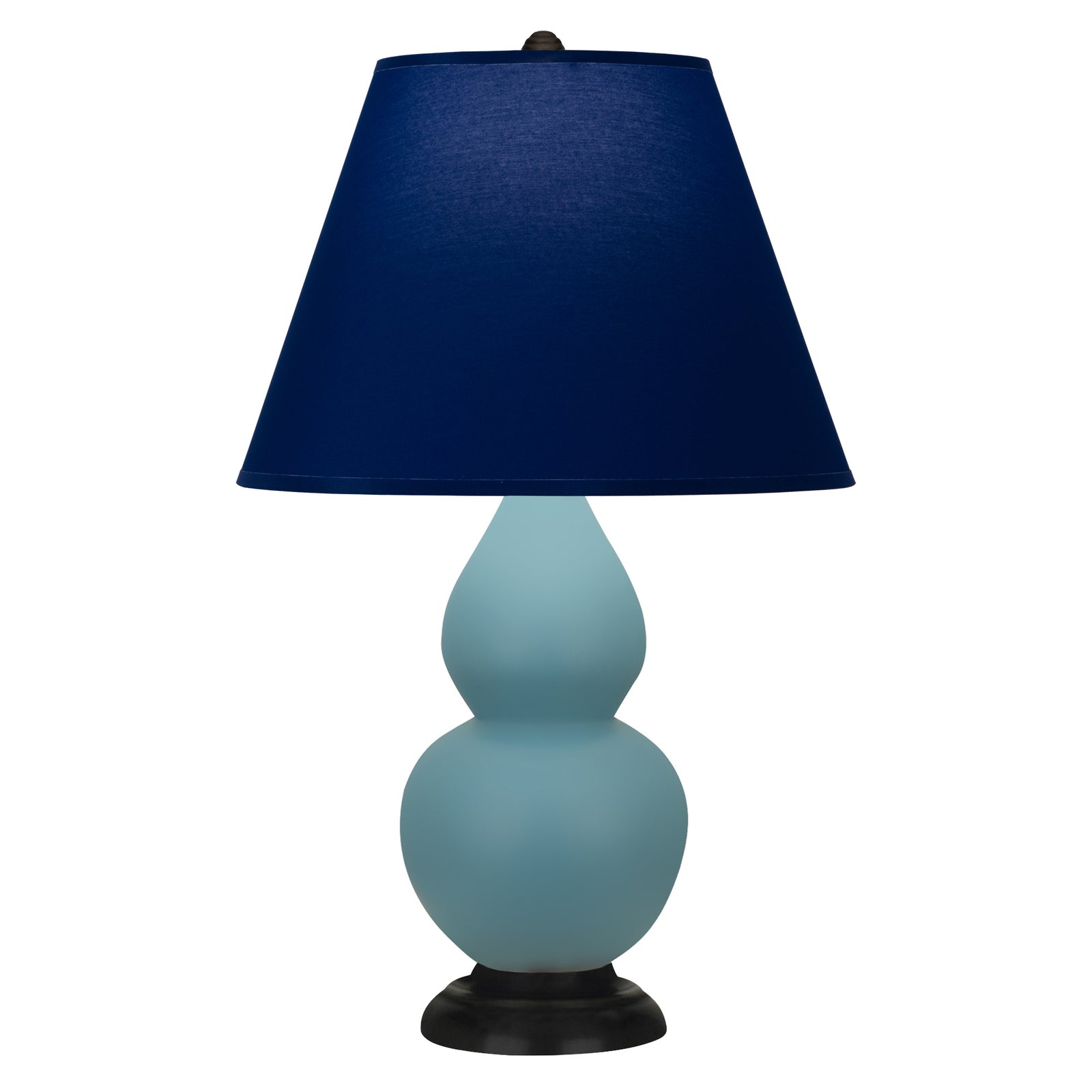 Matte Steel Blue Small Double Gourd Accent Lamp