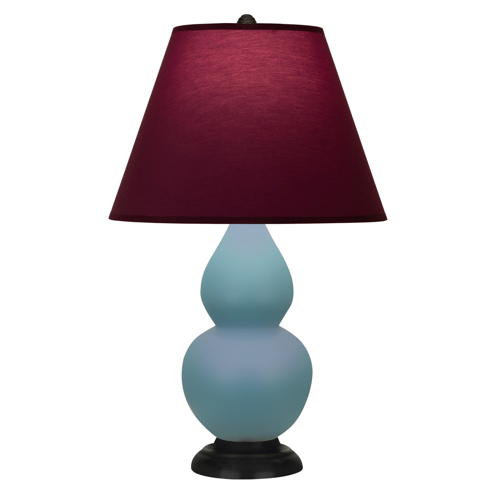 Matte Steel Blue Small Double Gourd Accent Lamp