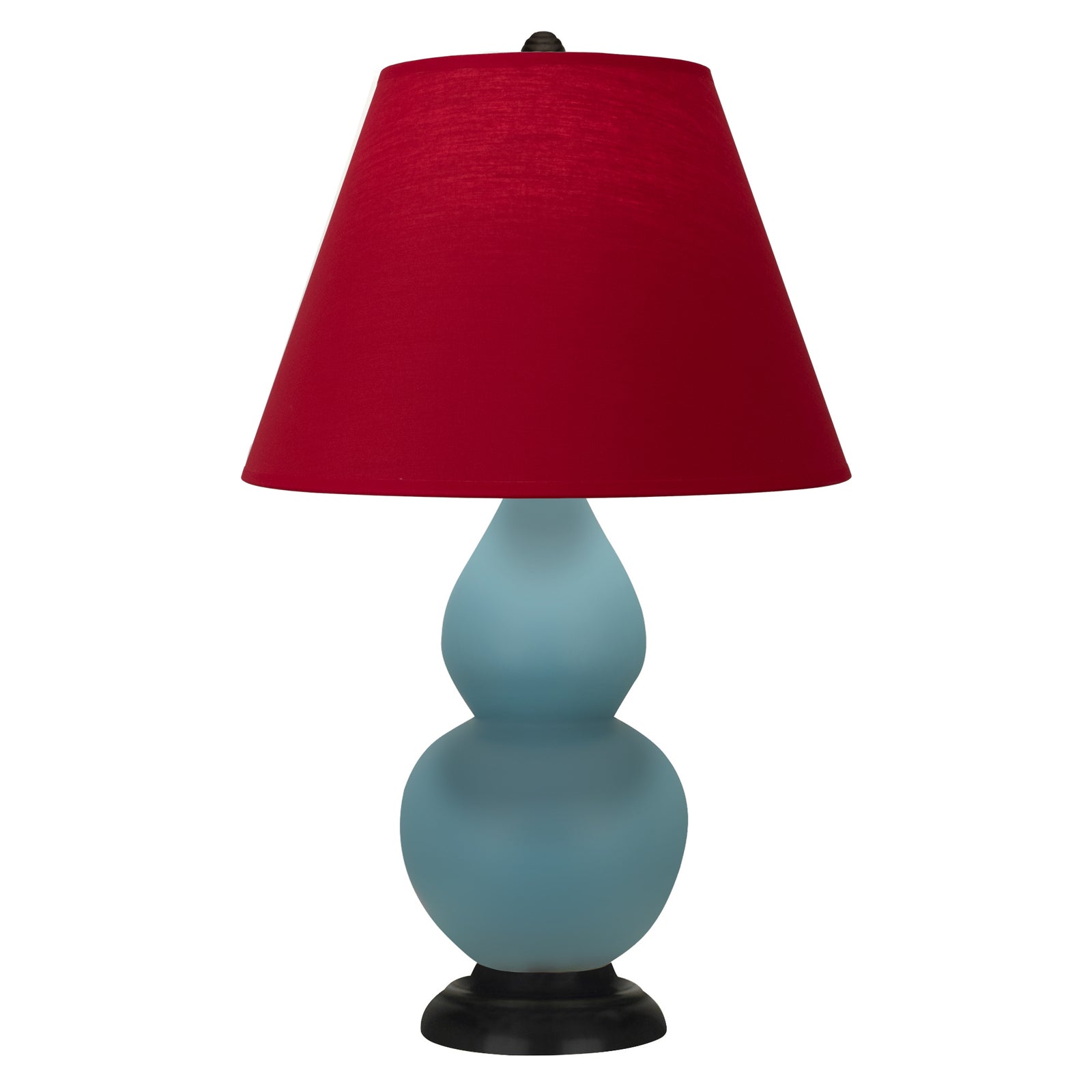 Matte Steel Blue Small Double Gourd Accent Lamp