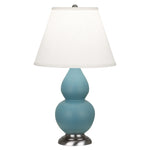 Matte Steel Blue Small Double Gourd Accent Lamp