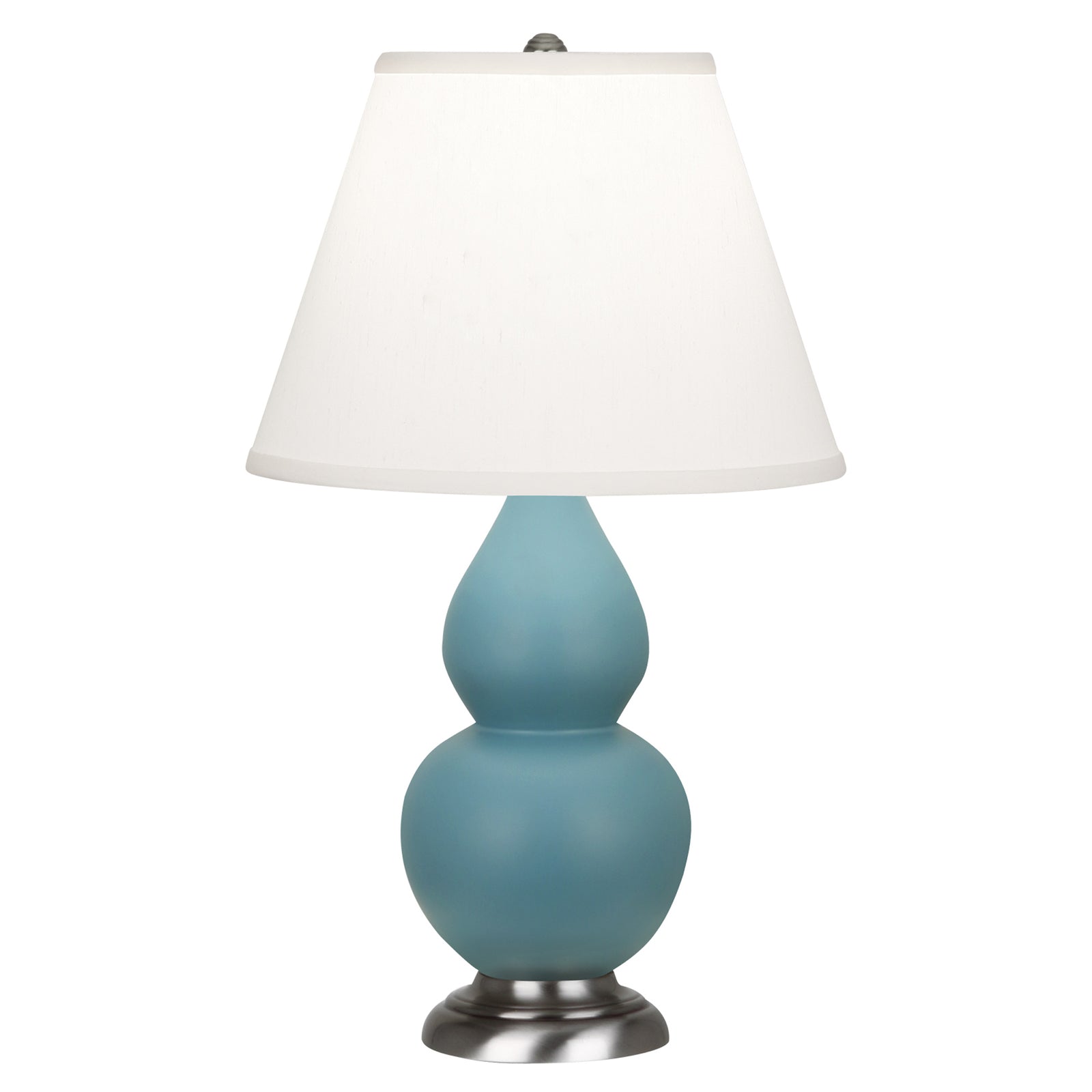 Matte Steel Blue Small Double Gourd Accent Lamp
