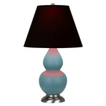 Matte Steel Blue Small Double Gourd Accent Lamp