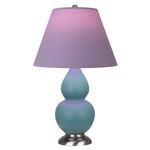 Matte Steel Blue Small Double Gourd Accent Lamp