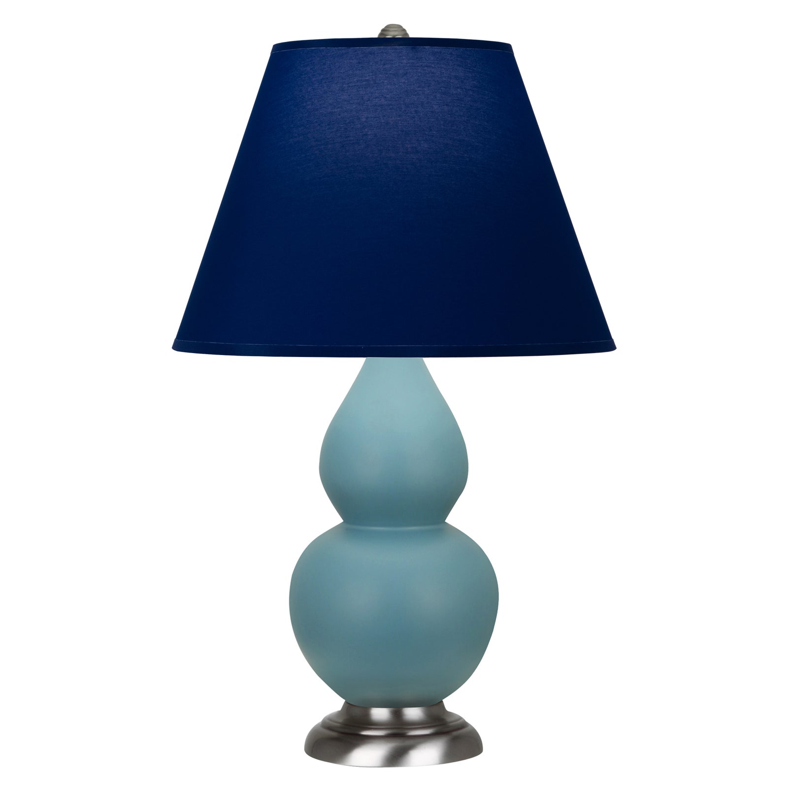 Matte Steel Blue Small Double Gourd Accent Lamp