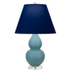 Matte Steel Blue Small Double Gourd Accent Lamp
