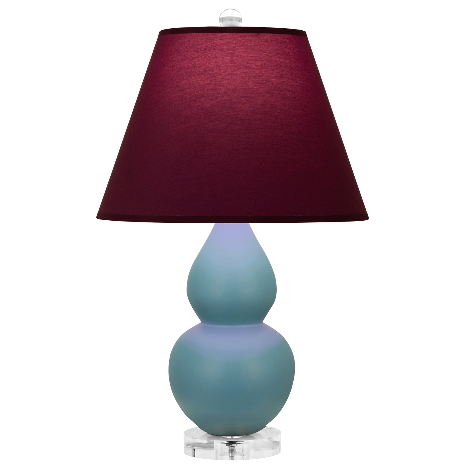 Matte Steel Blue Small Double Gourd Accent Lamp