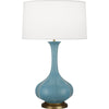 Matte Steel Blue Pike Table Lamp