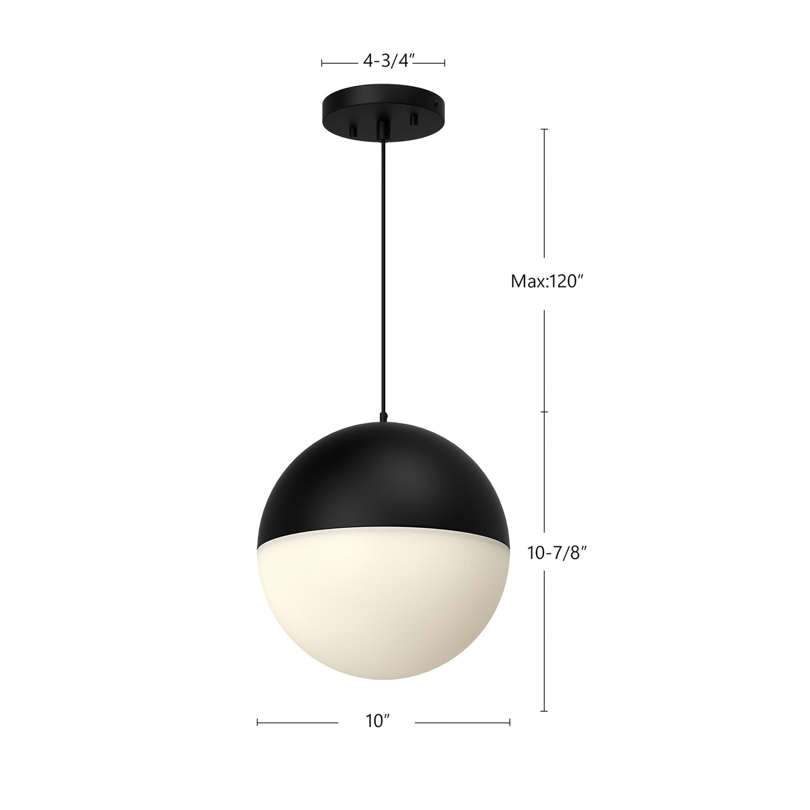 Monae 10-in Brushed Gold LED Pendant