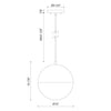Monae 10-in Brushed Gold LED Pendant