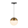 Monae 7-in Brushed Gold Trilo Track Pendant