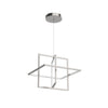 Mondrian 20-in Brushed Nickel LED Pendant