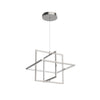 Mondrian 20-in Brushed Nickel LED Pendant