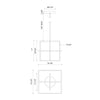 Mondrian 20-in Brushed Nickel LED Pendant