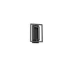 Mondrian 11-in Black LED Semi-Flush Mount