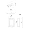 Mondrian 11-in Black LED Semi-Flush Mount