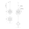Monza 20-in Black/Antique Brass LED Chandeliers