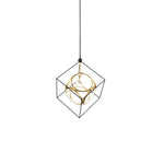 Monza 26-in Black/Antique Brass LED Chandeliers