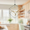Monza 34-in Black/Antique Brass LED Chandeliers