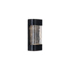 Moondew 12-in Black LED Exterior Wall Sconce