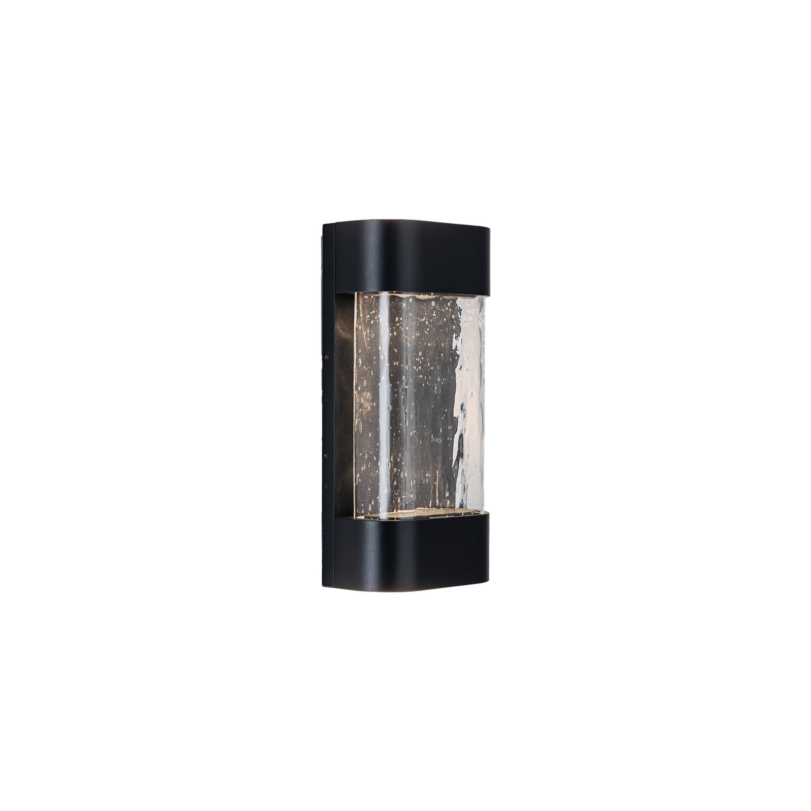 Moondew 12-in Black LED Exterior Wall Sconce