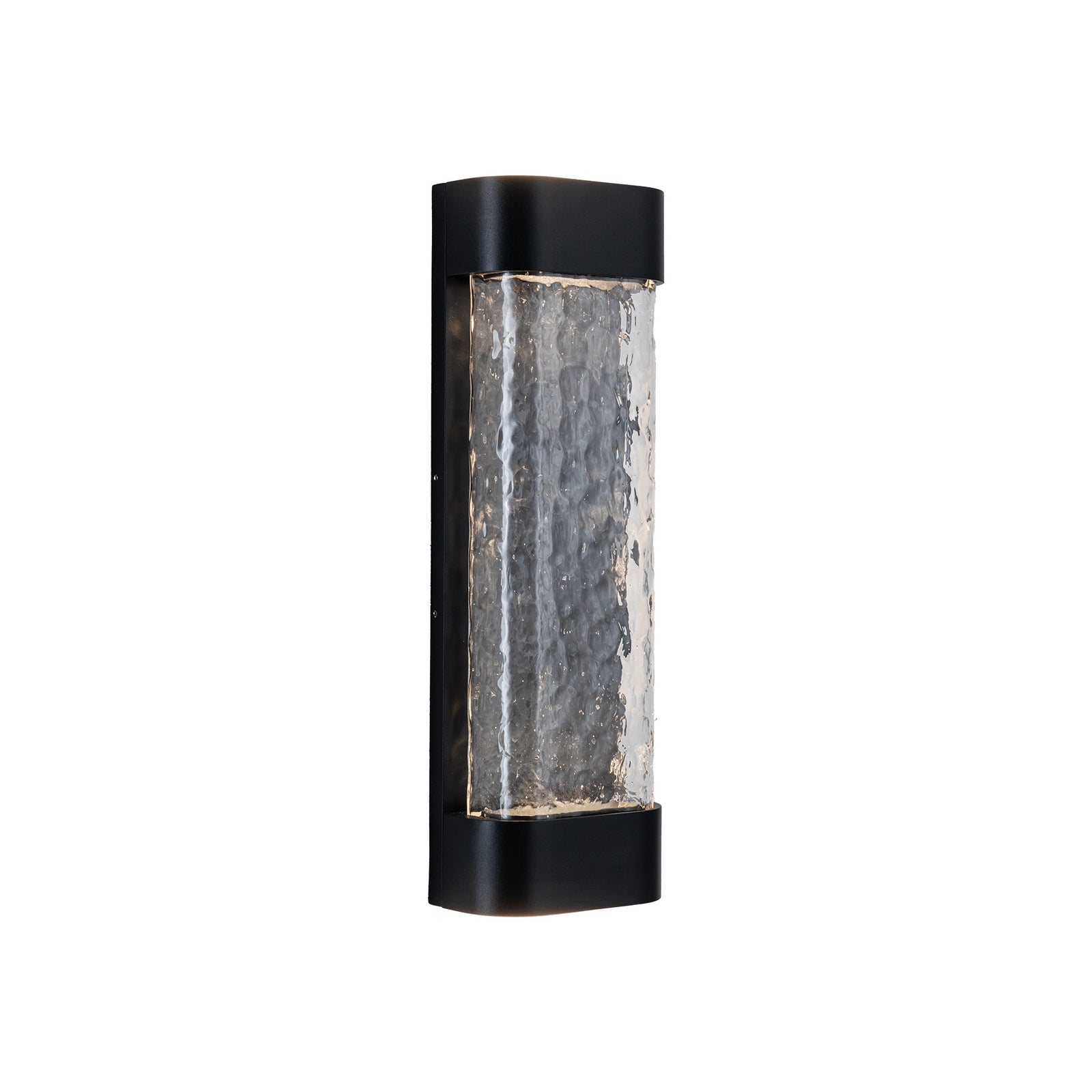 Moondew 18-in Black LED Exterior Wall Sconce