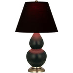 Matte Obsidian Double Gourd Table Lamp