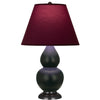 Matte Obsidian Double Gourd Table Lamp