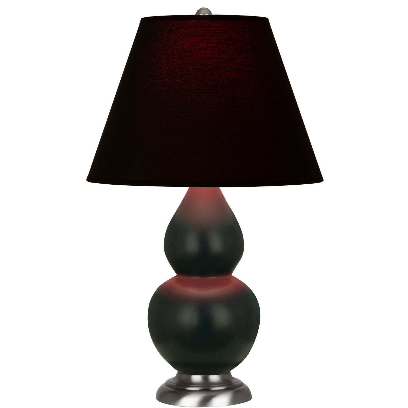 Matte Obsidian Double Gourd Table Lamp