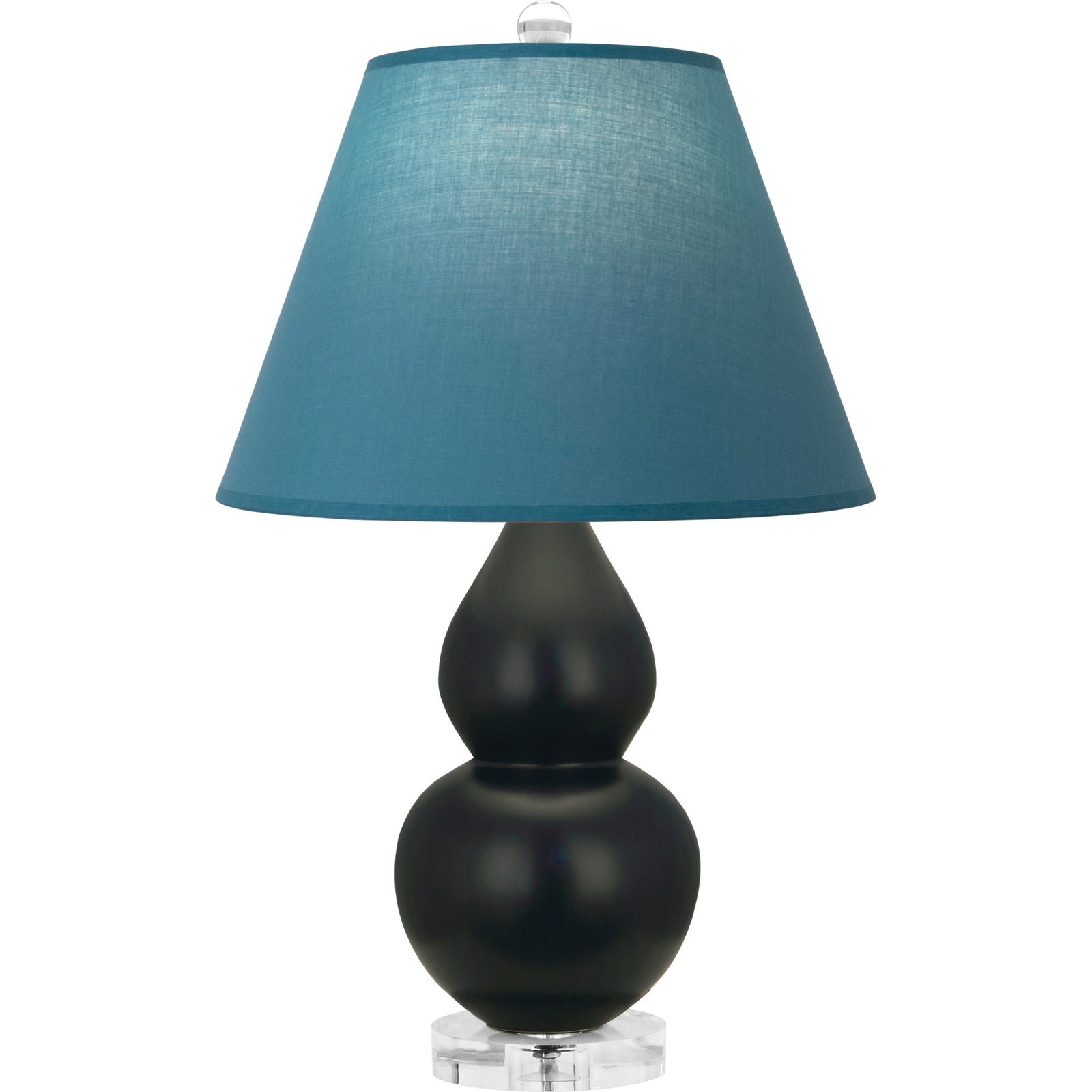 Matte Obsidian Double Gourd Table Lamp