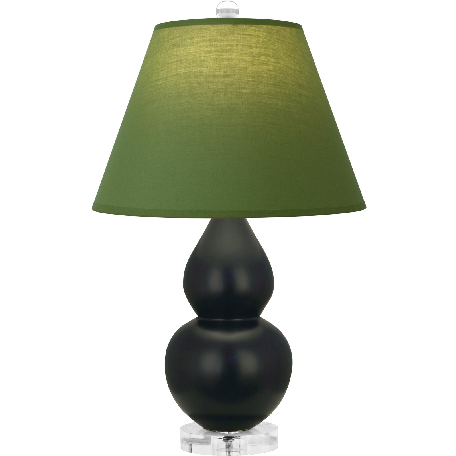 Matte Obsidian Double Gourd Table Lamp