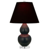 Matte Obsidian Double Gourd Table Lamp
