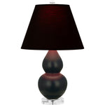Matte Obsidian Double Gourd Table Lamp
