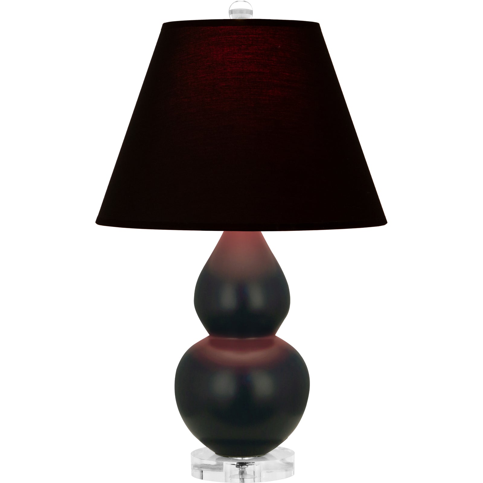 Matte Obsidian Double Gourd Table Lamp