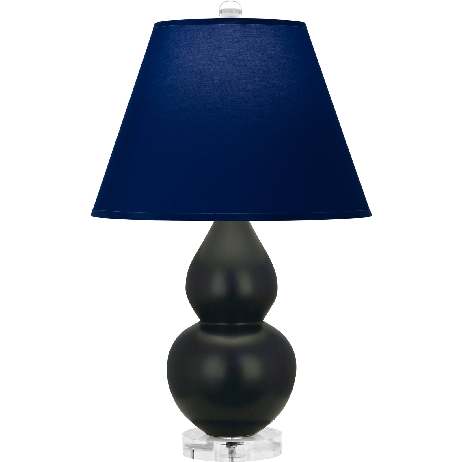 Matte Obsidian Double Gourd Table Lamp