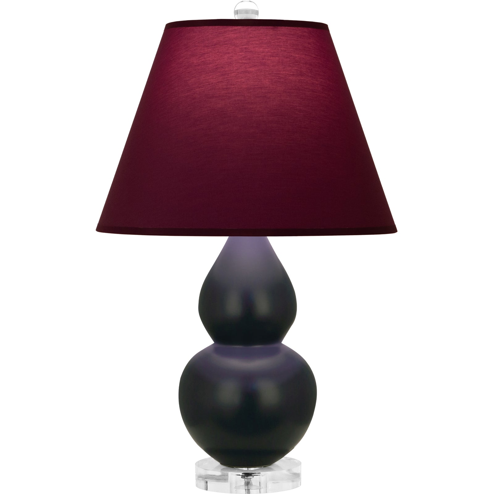 Matte Obsidian Double Gourd Table Lamp