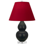 Matte Obsidian Double Gourd Table Lamp