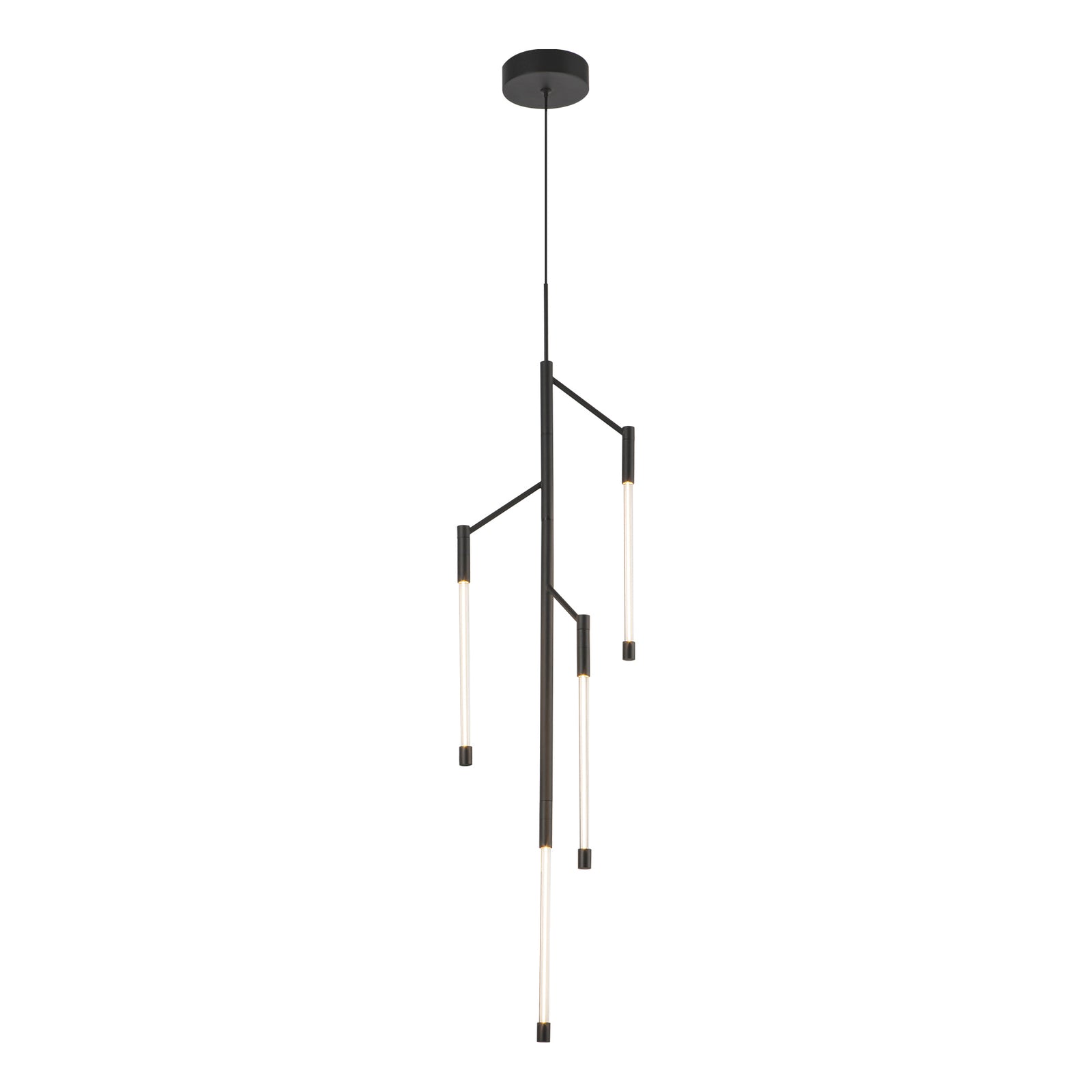 Motif 38-in Black LED Pendant