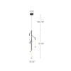 Motif 38-in Black LED Pendant