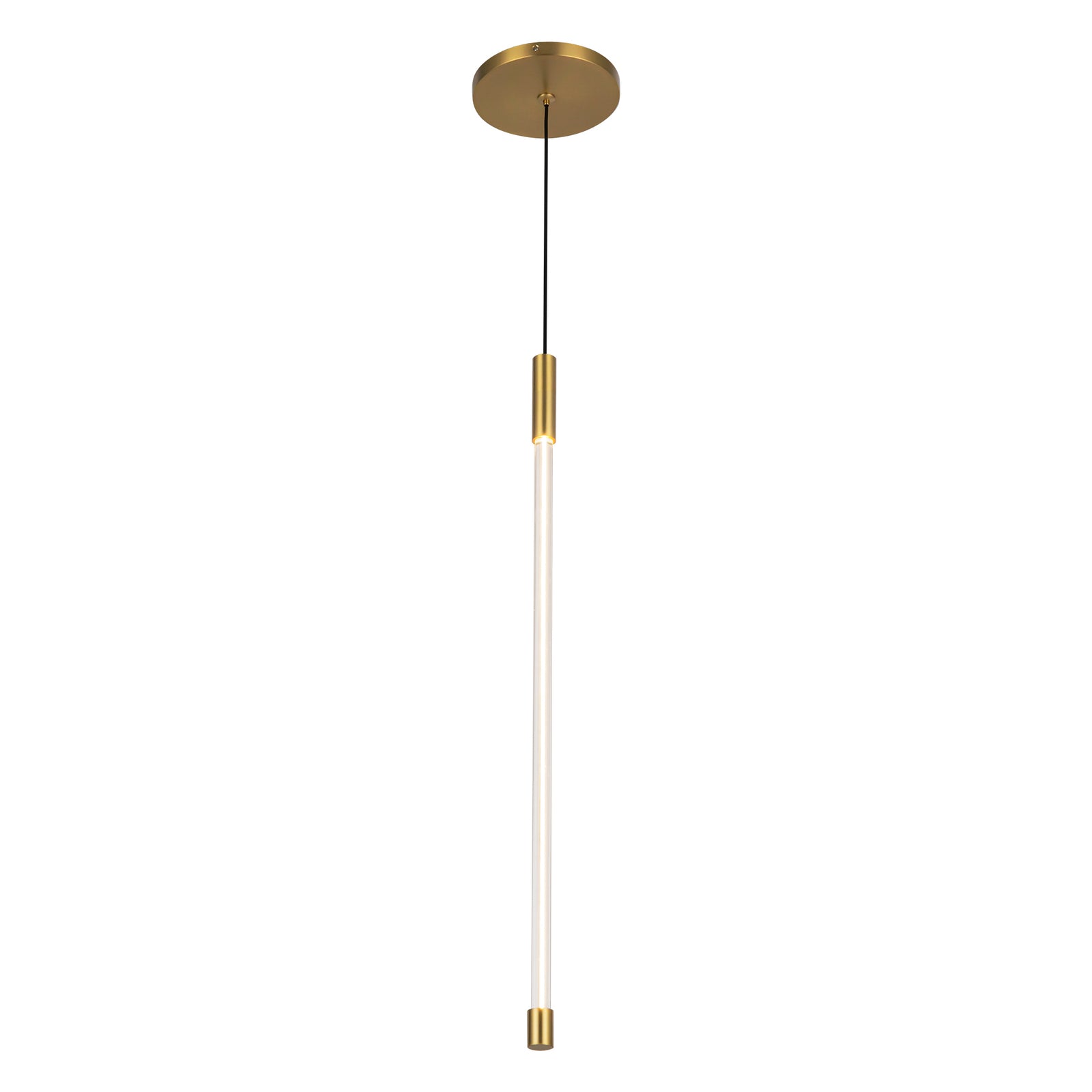 Motif 21-in Brushed Gold LED Pendant